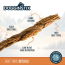 DOGGINSTIX Dog Chew - Tripe Beef Braided Sticks 24" (15ct)
