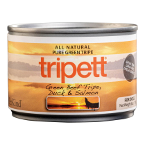 TRIPETT Dog Green Tripe Beef - Duck & Salmon Formula 24/170g