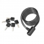 MASSET COIL CABLE KEY LOCK BLACK