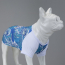 LINDODOGS Blue Flowers T-Shirt Size 7