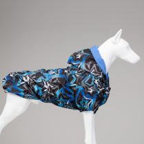 LINDODOGS Blue Star Polar Fleece Raincoat Size 2