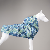 LINDODOGS Aqua Hooded Raincoat Size 2