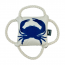 TALL TAILS Toy Plush - Squeaker Rope 4-Way Tug Crab 10"