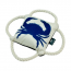 TALL TAILS Toy Plush - Squeaker Rope 4-Way Tug Crab 10"