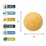 TALL TAILS Toy Rubber - GOAT Ball Yellow 2" (2pk)