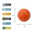 TALL TAILS Toy Rubber - GOAT Ball Orange 3"