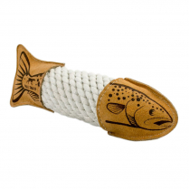 TALL TAILS Toy Leather - NATURAL Rope Trout 15"