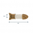 TALL TAILS Toy Leather - NATURAL Rope Trout 15"