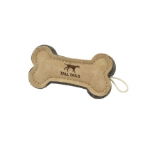 TALL TAILS Toy Leather - NATURAL Wool Bone Tug 6"