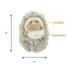 TALL TAILS Real Feel Fluffy Baby Hedgehog with Squeaker