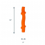 TALL TAILS Toy Rubber - GOAT Fetch Stick Orange 7"