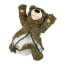 TALL TAILS Toy Plush - Squeaker Rope Body Grizzly Bear 14"