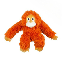 TALL TAILS Toy Plush - Squeaker Rope Body Orangutan 14"