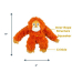 TALL TAILS Toy Plush - Squeaker Rope Body Orangutan 14"