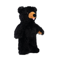TALL TAILS Toy Plush - Squeaker Stuffless Black Bear 20"