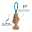 TALL TAILS Toy Leather - NATURAL Tug Color Jointed Trout 16"