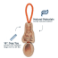 TALL TAILS Toy Leather - NATURAL Tug Color Jointed Squirrel1