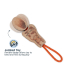 TALL TAILS Toy Leather - NATURAL Tug Color Jointed Squirrel1