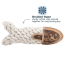 TALL TAILS Toy Leather - NATURAL Rope Crunch Fish 5"