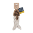 TALL TAILS Toy Leather - NATURAL Rope Crunch Fish 5"