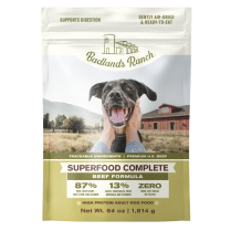 BADLANDS RANCH Dog SUPERFOOD COMPLETE AirDried Beef 64oz