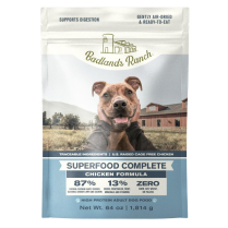 BADLANDS RANCH Dog SUPERFOOD COMPLETE AirDried Chicken 64oz