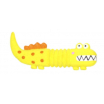 BUDZ Dog Toy Latex - Lizard Yellow 8''