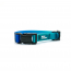 WOOF Concept Collar AQUA Blue Hawaiian Large