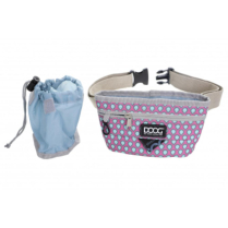 DOOG Treat Pouch Luna, Pink with Tear Drops Large