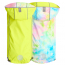 GF PET Reversible Raincoat - NEON YELLOW WITH TIE DYE - L