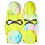 GF PET Reversible Raincoat - NEON YELLOW WITH TIE DYE - L