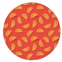 GF PET Round Ice Mat ORANGE 24" / 60cm