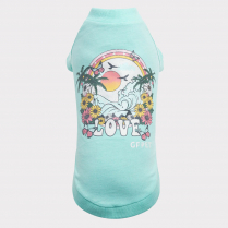 GF PET Graphic Tee Heather AQUA 3XL