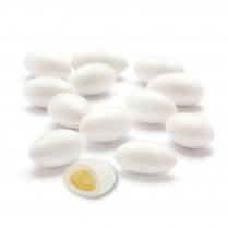 Jordan Almonds, White, Party, 25#