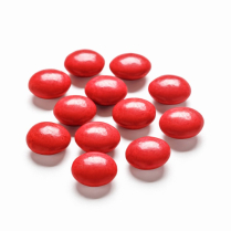 Candy Coated, Chocolate Buttons, Red, Nothing Artificial
