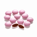 Candy Coated, Chocolate Buttons, Pastel Pink, Nothing Artificial