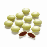 Candy Coated, Chocolate Buttons, Pastel Green, Nothing Artificial