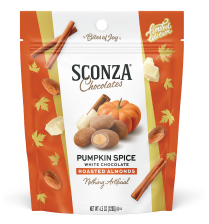 Pumpkin Spice Chocolate Almonds, 4.5 oz.