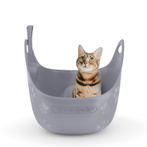 LITTER GENIE Cat Litter Box With Scoop - Grey