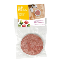 FAIM MUSEAU Dog COOKING Raw Frozen Beef & Broccoli 4oz TS