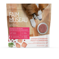 FAIM MUSEAU Dog CLASSIC Raw Frozen Chicken & Cranberry 6lb