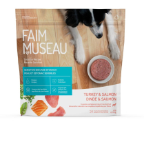 FAIM MUSEAU Dog SOLUTION Raw Frozen Turkey & Salmon 6lb