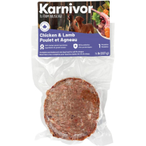 KARNIVOR Dog Raw Frozen Chicken & Lamb 8oz  Single Portion