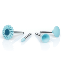 OPTRAGLOSS CUP HIGH-GLOSS POLISHER LIGHT BLUE 10PCS