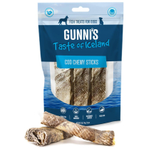 GUNNI'S Dog Treat - Skin Chewy Sticks Cod (3pc)