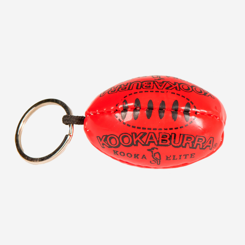 RED KOOKABURRA FOOTBALL KEYRING