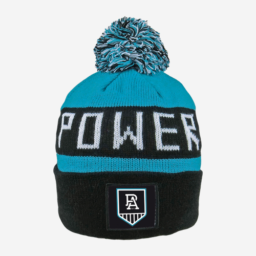 PORT ADELAIDE POWER AFL BAR BEANIE