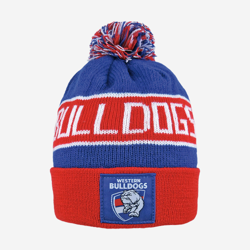 WESTERN BULLDOGS AFL BAR BEANIE