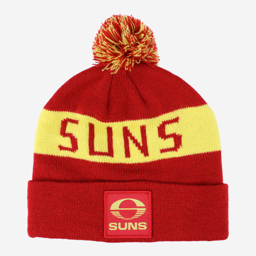 GOLD COAST SUNS AFL BAR BEANIE