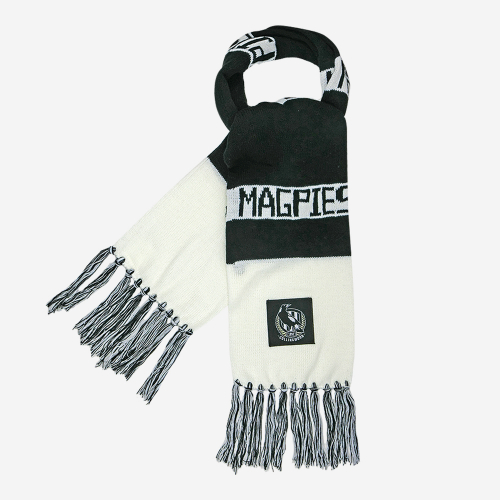 COLLINGWOOD MAGPIES AFL BAR SCARF